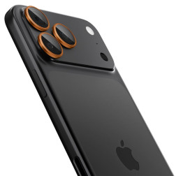 Kamerų apsauga Spigen Glass tR EZ Fit Optik Pro 2 Pack, orange - iPhone 17/16/15/14 Pro / 17/16/15/14 Pro Max