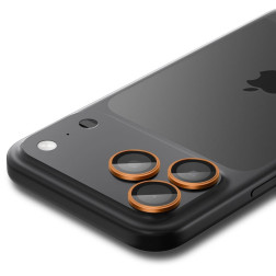 Kamerų apsauga Spigen Glass tR EZ Fit Optik Pro 2 Pack, orange - iPhone 17/16/15/14 Pro / 17/16/15/14 Pro Max