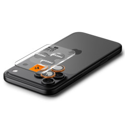 Kamerų apsauga Spigen Glass tR EZ Fit Optik Pro 2 Pack, orange - iPhone 17/16/15/14 Pro / 17/16/15/14 Pro Max