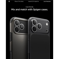 Kamerų apsauga Spigen Glass tR EZ Fit Optik Pro 2 Pack, silver - iPhone 17/16/15/14 Pro / 17/16/15/14 Pro Max