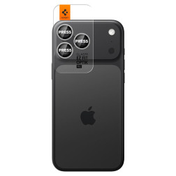 Kamerų apsauga Spigen Glass tR EZ Fit Optik Pro 2 Pack, silver - iPhone 17/16/15/14 Pro / 17/16/15/14 Pro Max