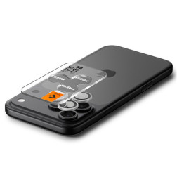 Kamerų apsauga Spigen Glass tR EZ Fit Optik Pro 2 Pack, silver - iPhone 17/16/15/14 Pro / 17/16/15/14 Pro Max