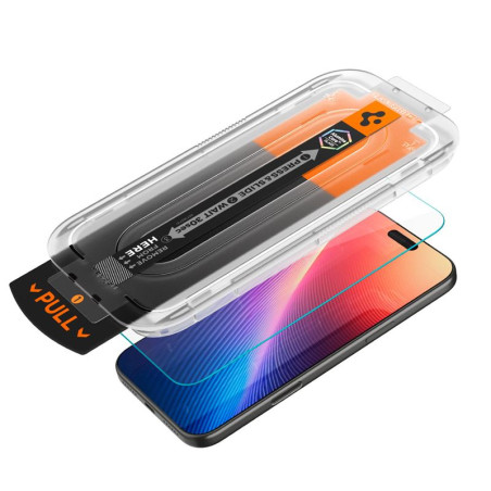 Apsauginis stiklas Spigen Glass tR EZ Fit Pro HD (Privacy) 1 Pack, transparency - iPhone 17/16 Pro Max