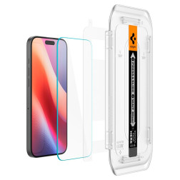 Spigen Glass tR EZ Fit 2 Pack, transparency -Â iPhoneÂ 17/16 Pro Max