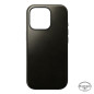 Nomad Modern Leather case, green chrome - iPhone 16 Pro