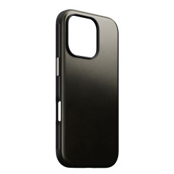 Nomad Modern Leather case, green chrome - iPhone 16 Pro