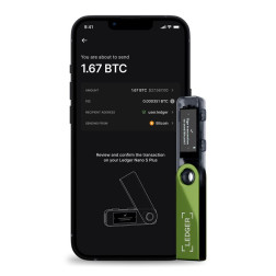 Aparatinė piniginė kriptovaliutoms Ledger Nano S Plus Oxidate Green 