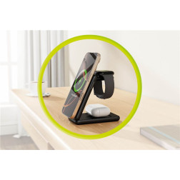 Mobile Origin 3in1 Foldable Qi2 Charger PW8, silver