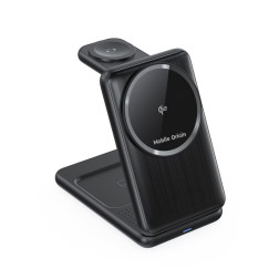 Mobile Origin 3in1 Foldable Qi2 Charger PW8, black