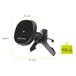 Mobile Origin Wireless Car Vent Qi2 Charger CA15