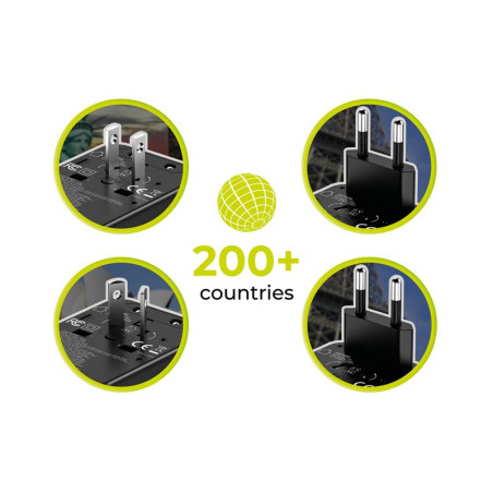 Mobile Origin GaN 35W Travel Adapter PW4 EU/UK/US/AUS, 3x USB-C + 2x USB-AÂ&nbsp;