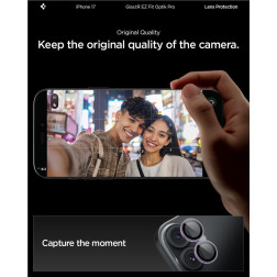 Spigen Glass tR EZ Fit Optik Pro 2 Pack, purple - iPhone 17