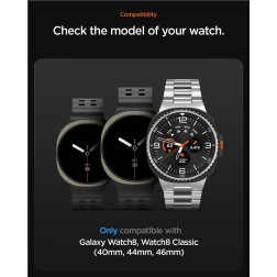 Spigen DuraPro Flex, black - Samsung Galaxy Watch 8 (40/44/46mm)