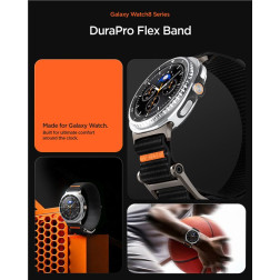 Spigen DuraPro Flex, black - Samsung Galaxy Watch 8 (40/44/46mm)