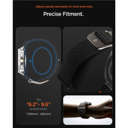 Spigen DuraPro Flex, black - Samsung Galaxy Watch 8 (40/44/46mm)