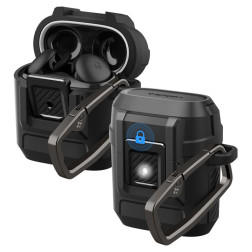 Spigen Lock Fit, matte black - Google Pixel Buds 2a