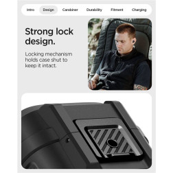 Spigen Lock Fit, matte black - Google Pixel Buds 2a