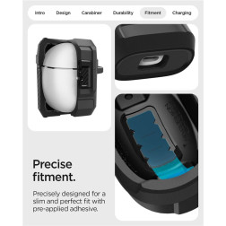Spigen Lock Fit, matte black - Google Pixel Buds 2a