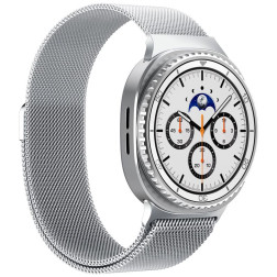 Spigen Metal Fit, silver - Samsung Samsung Galaxy Watch 8 (40/44/46mm)