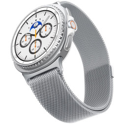Spigen Metal Fit, silver - Samsung Samsung Galaxy Watch 8 (40/44/46mm)