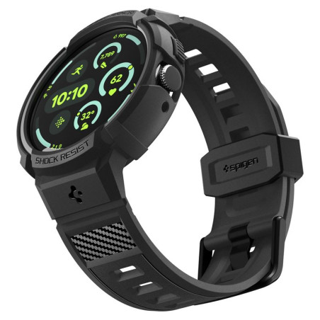 Spigen Rugged Armor, matte black - Google Pixel Watch 4 41mm