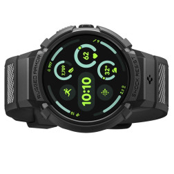Spigen Rugged Armor, matte black - Google Pixel Watch 4 41mm