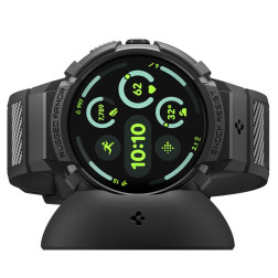 Spigen Rugged Armor, matte black - Google Pixel Watch 4 41mm