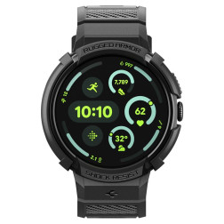Spigen Rugged Armor, matte black - Google Pixel Watch 4 41mm