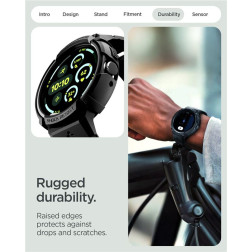 Spigen Rugged Armor, matte black - Google Pixel Watch 4 41mm