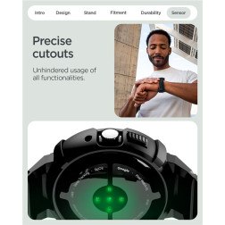 Spigen Rugged Armor, matte black - Google Pixel Watch 4 41mm