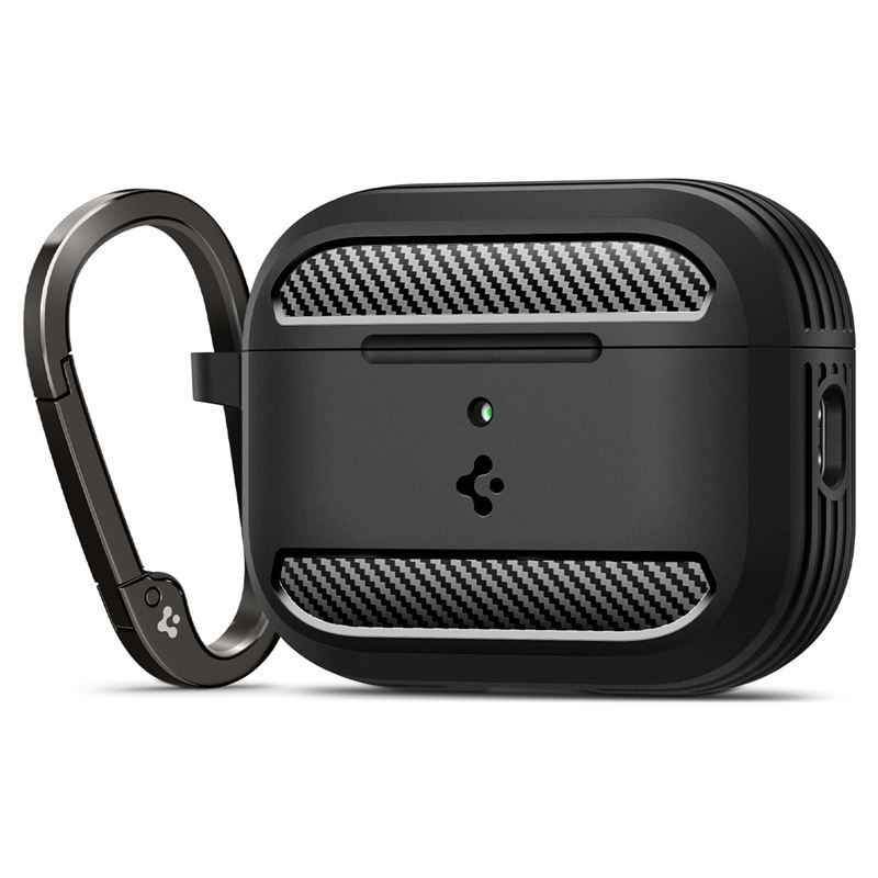 Spigen Rugged Armor, matte black - AirPods Pro 3