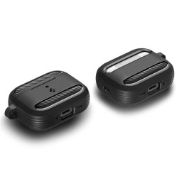 Spigen Rugged Armor, matte black - AirPods Pro 3