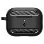 Spigen Rugged Armor, matte black - AirPods Pro 3