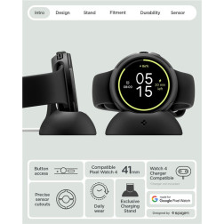 Spigen Liquid Air, matte black - Google Pixel Watch 4 41mm