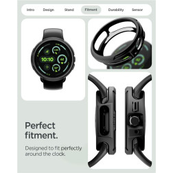 Spigen Liquid Air, matte black - Google Pixel Watch 4 41mm