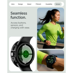 Spigen Liquid Air, matte black - Google Pixel Watch 4 41mm