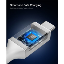 Spigen Essential USB C to USB C 100W Cable, white EB10010CC
