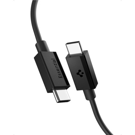 Spigen Essential USB C to USB C 60W Cable, black EB6020CC