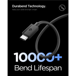 Spigen Essential USB C to USB C 60W Cable, black EB6020CC