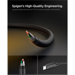Spigen Essential USB C to USB C 60W Cable, black EB6020CC