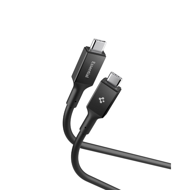 Spigen Essential USB C to USB C 100W Cable, black EB10010CC