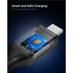 Spigen Essential USB C to USB C 100W Cable, black EB10010CC