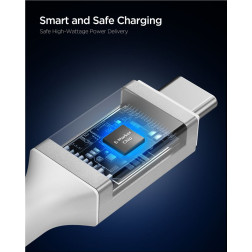 Spigen Essential USB C to USB C 240W Cable, white EB24012CC