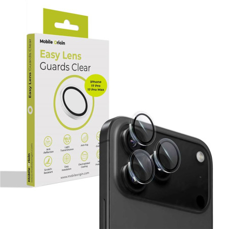 Mobile Origin Easy Lens Guards, clear - iPhone 17 Pro / 17 Pro Max