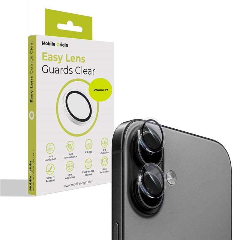 Mobile Origin Easy Lens Guards, clear - iPhone 17 Mobile Origin Easy Lens Guards, clear - iPhone 17