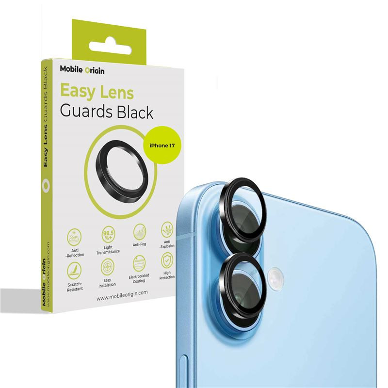 Mobile Origin Easy Lens Guards, black - iPhone 17 Mobile Origin Easy Lens Guards, black - iPhone 17