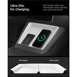 Spigen Tesla Wireless Charging Pad Cover, white - Tesla model Y 2025