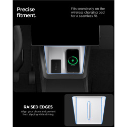 Spigen Tesla Wireless Charging Pad Cover, white - Tesla model Y 2025