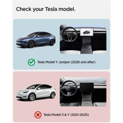 Spigen Tesla Wireless Charging Pad Cover, white - Tesla model Y 2025