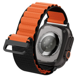 Spigen Fabric Band (hook), black orange - Apple Watch 49mm/46mm/45mm/44mm